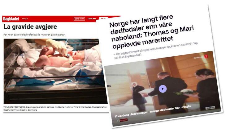 To faksimiler, fra dagbladet og TV2 