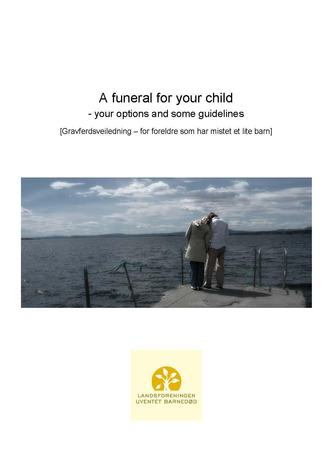 Frontpage booklet "A funeral for your child"