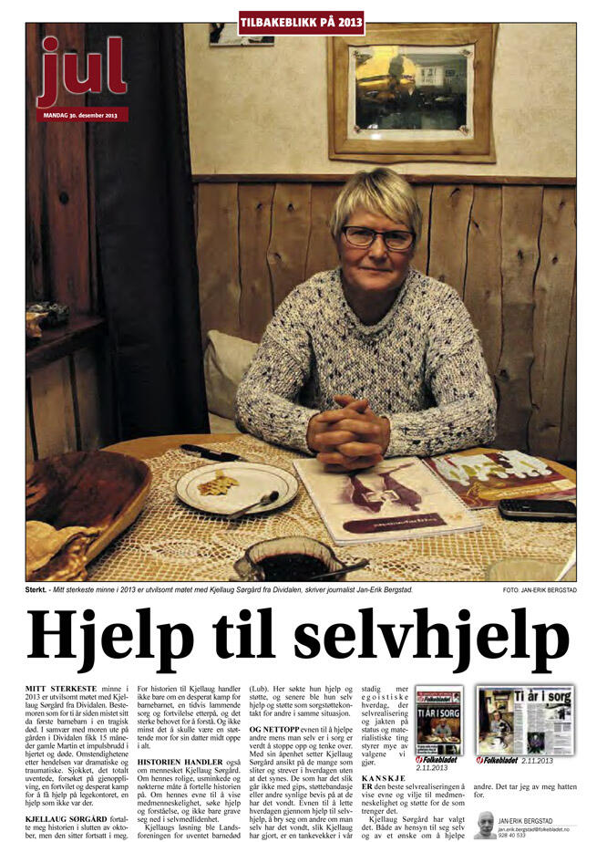 Artikkelen med tittel Hjelp til selvhjelp og stort bilde av Kjellaug